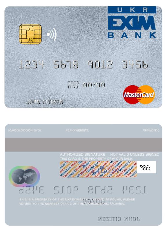 Ukraine Ukreximbank mastercard